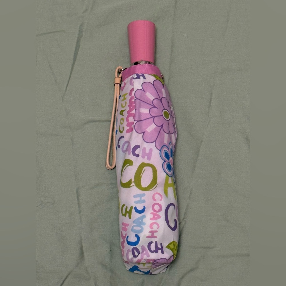 Coach Poppy Daisy Pink Multicolor Floral Umbrella - Picture 4 of 7